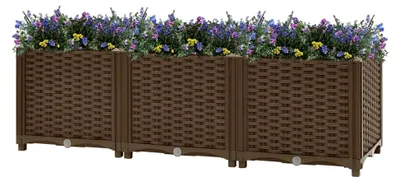 Produktbild von Garten-Esstisch Grau 180x70x73 cm Poly Rattan