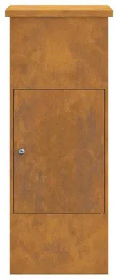 Image de Boîte aux lettres pour colis, en acier galvanisé, résistante aux intempéries, avec serrure et compartiment spacieux