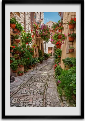 Produktbild von Bild - Bilderrahmen - 50 cm x 70 cm - MDF - Rahmen - Wandkunst Umbrien Italien