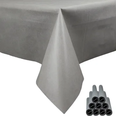Produktbild von Sensalux Tischdecke, abwaschbar, Vorteilspack, 10 Stück, 1m x 1m, Grau