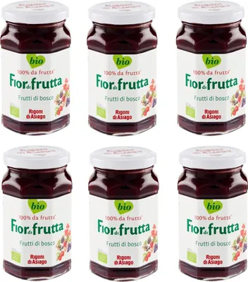 Produktbild von 6x Rigoni di Asiago Fiordifrutta Waldfrüchte Brotaufstriche Konfitüre 250g