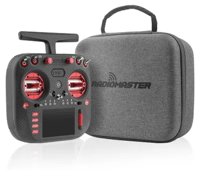 Produktbild von RadioMaster TX15 Max Fernsteuerung 2,4GHz/900MHz ELRS 16-Kanal AG02 CNC Hall-Gimbal 3,5 Zoll Touchscreen für FPV Racing Drohnen, Rot LBT-Version
