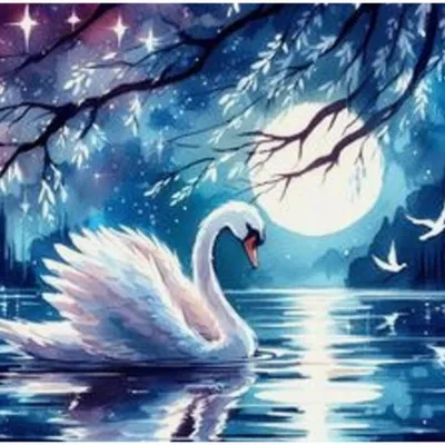 Produktbild von NORIMPEX Diamantov kleiner Schwan mit Fü llung 30x40cm