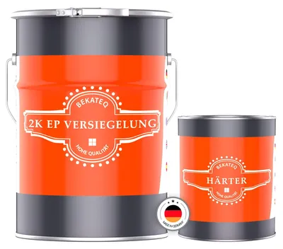 Produktbild von BEKATEQ Epoxidharz Versiegelung 15 kg 2K Bodenversiegelung strapazierfähig für außen & innen für Garagenboden, BK-400EP BEKATEQ