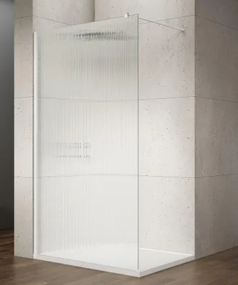 Obrázek produktu pro Gelco VARIO WHITE jednodílná sprchová zástěna k instalaci ke stěně, sklo nordic, 900 mm - GX1590-07
