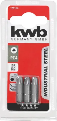 Immagine prodotto di KWB 3 punte per cacciavite 25 mm Pz n. 1 scheda