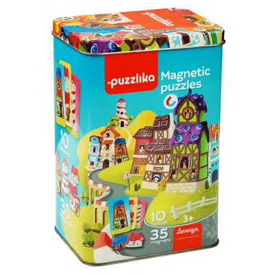 Produktbild von Puzzlika Magnetisches Puzzle "Häuser"