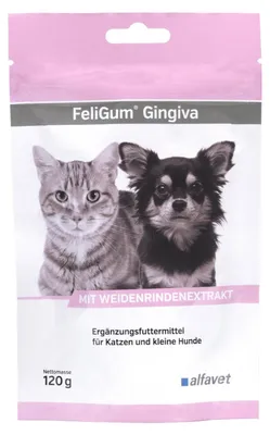 Produktbild von Alfavet FeliGum Gingiva 120g für Katzen und kleine Hunde Gingivitis/Stomatitis