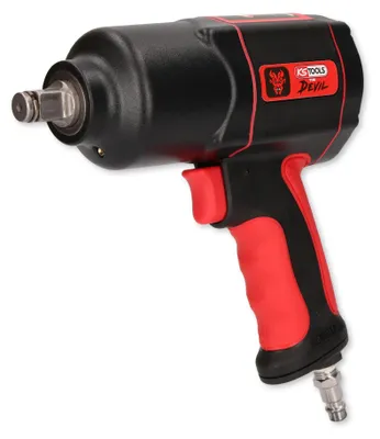 Produktbild von KS Tools THE DEVIL, Schlagschrauber, Schwarz, Rot, Aluminium, 1/2", 8500 RPM, 870 Nm
