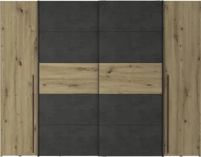 Produktbild von Kleiderschrank - 270 x 210 cm - Artisan Eiche Nachbildung - Beton dunkel Nachbildung