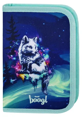 Produktbild von Baagl Federmäppchen für Mädchen Schüleretui Federtasche Etui - Polarlicht