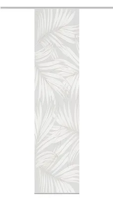 Produktbild von PACEY Schiebegardine, halbtransparente, 260x60 cm, taupe, palmendruck