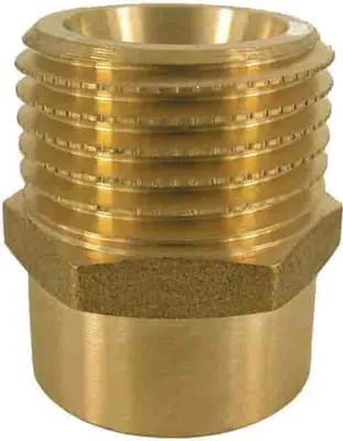 Produktbild von Gewindefitting Messing Doppelnippel reduziert 1 1/4" IG x 1 1/2" AG