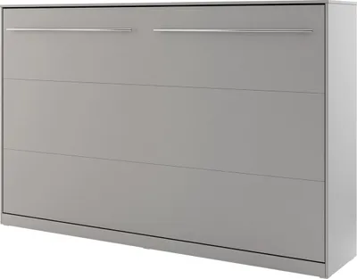 Produktbild von MIRJAN24 Schrankbett Concept Pro II Horizontal CP-05, Wandklappbett inkl. Lattenrost, Schrank mit Klappbett, Fronten in Matt (Farbe: Grau, Größe: 120x200 cm)