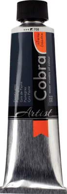 Immagine prodotto di Vernice ad olio Cobra Artist, miscibile con acqua, tubo da 150 ml, Payne Grey 708