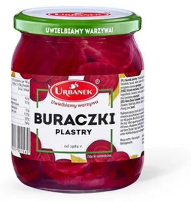 Zdjęcie produktu dla Buraczki plastry 530g Urbanek