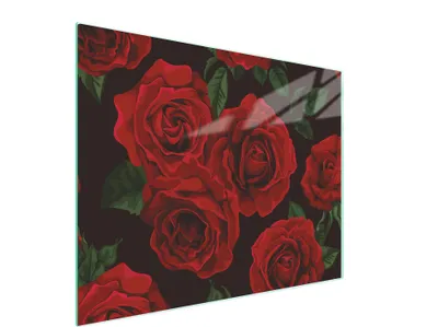 Immagine prodotto di Tagliere in vetro 52x40 rose