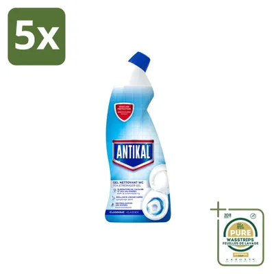 Produktbild von 5 x Antikal Toiletreiniger - 750 ml - Vorratspackung - 5 Stücke