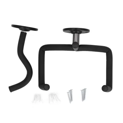 Image de Support mural pour guitare avec crochet pour le manche et vis de fixation pour guitare acoustique, guitare électrique, ukulélé, banjo et mandoline