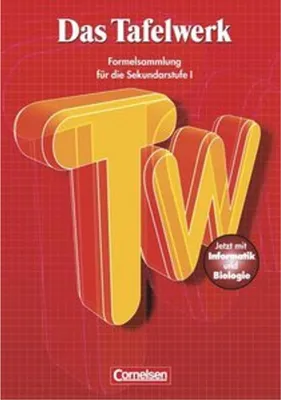 Produktbild von Das Tafelwerk - Formelsammlung für die Sekundarstufe I - Östliche Bundesländer und Berlin