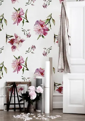 Produktbild von Coloray Fototapete 104x70 cm Latextapete Magicstick - Pfingstrosenblumen
