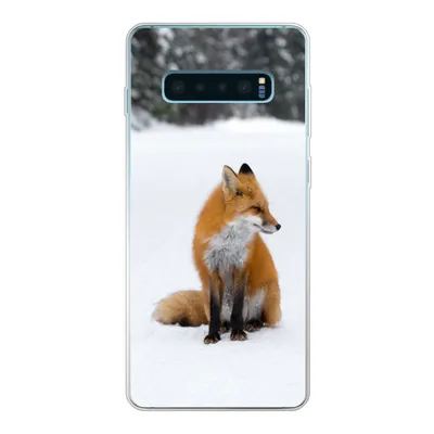 Produktbild von MuchoWow® Handyhülle Schutzhülle Hülle für Samsung Galaxy S10 Lite Fuchs - Schnee - Winter Silikon Softcase Handy Hülle - Schutz