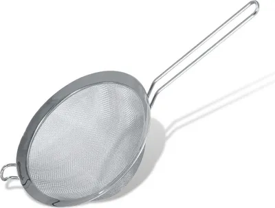Produktbild von Fackelmann Sieb Ø 19 cm, Küchensieb aus Edelstahl, feinmaschiger Seiher mit Flachrand (Farbe: Silber)