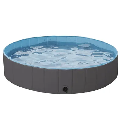 Produktbild von Yaheetech Hundepool Schwimmbad Hundeplanschbecken 140 cm Hundebad Doggy Pool Haustierpool Katzenpool Wasserbad PVC-rutschfest mit Ablassventil