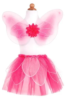 Produktbild von Kinderkostüm Fancy-Flutter-Set, Farbe fuchsia