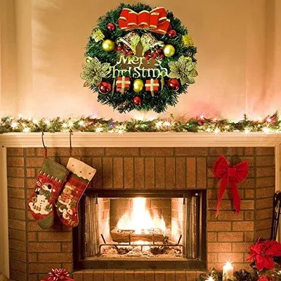 Productafbeelding van Famanu kerstkrans - Decoratie voor deuren en muren