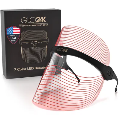 LED Beauty Maske 7 Farben Lichttherapie Anti-Aging Gesichtsmaske