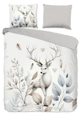Productafbeelding van Good Morning Dekbedovertrek "Norda" - Off-Wit - (240x220 cm) - 100% Katoen