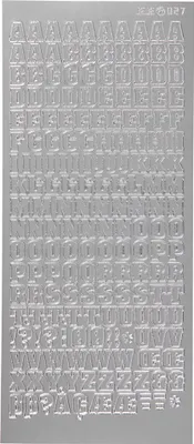 Produktbild von Creativ Firmenaufkleber, Alphabet, Blatt 10x23 cm, silber, 1 Blatt