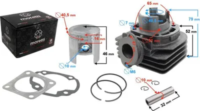 Produktbild von Zylinder für 2-Takt 50cc Roller, TGB/Suzuki