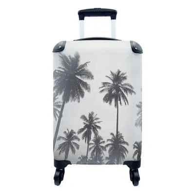 Produktbild von MuchoWow® Koffer Handgepäck Trolley Rollkoffer Kleine Reisekoffer mit 4 Rollen - Palme - Tropisch - Natur - Cabin Size < 55x40x23 cm & 55x40x20 cm - Fotokoffer - Kabinenkoffer - Boardgepäck - Reise-Box - Reisekoffer - Reisegepäck - Koffer mit Bild - Trolley für Kinder