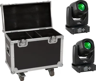 Produktbild von EUROLITE Set 2x LED TMH-B90 + Case mit Rollen (20000930)
