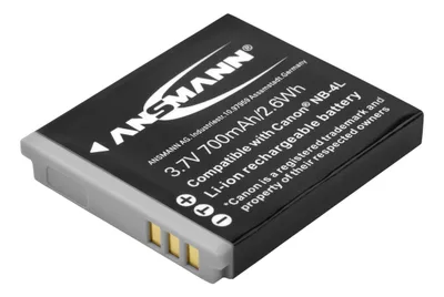 Produktbild von Ansmann 5022263 - A-Can NB 4 Li-Ion, 3,7V/700mAh Akku für digitale Fotokamera Canon