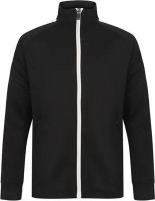 Produktbild von Finden & Hales - Trainingsjacke für Kinder RW7832 (128) (Schwarz/Weiß)