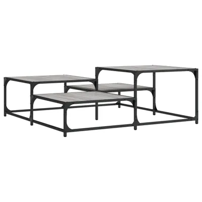 Produktbild von vidaXL Couchtisch Grau Sonoma 107x107x40 cm Holzwerkstoff