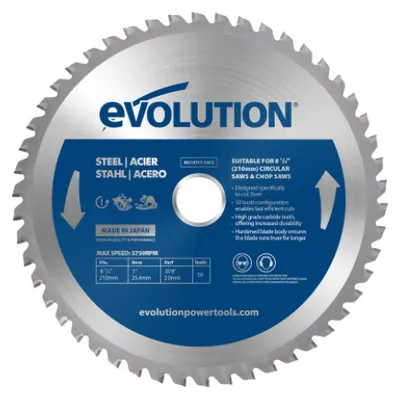 Image de Lame de scie en acier Evolution 210 mm TCT pour scies à onglet