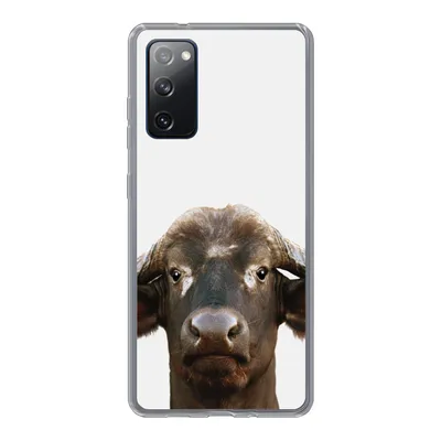 Produktbild von MuchoWow® Handyhülle Schutzhülle Hülle für Samsung Galaxy S20 FE Büffel - Wasserbüffel - Kopf - Kuh - Hörner - Jungen - Mädchen Silikon Softcase Handy Hülle - Abdeckung
