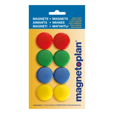 Produktbild von Signalmagnet farbig sortiert 30mm 8St