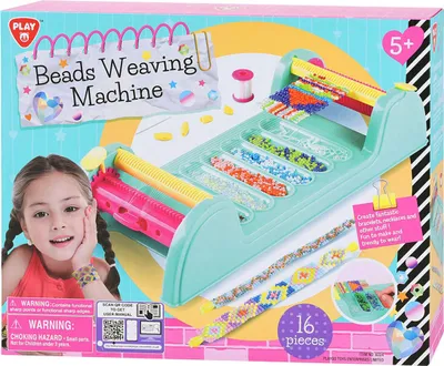 Produktbild von Playgo stellt Ihr eigenes Armband-Webmaschinen-Set her – 16-tlg.