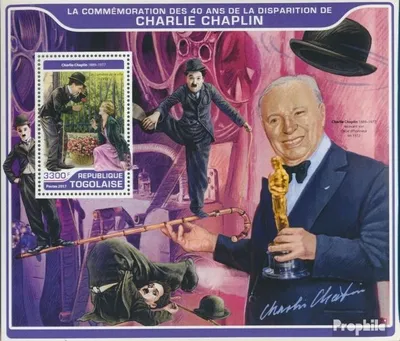 Produktbild von Briefmarken Togo 2017 Mi Block 1432 (kompl. Ausgabe) postfrisch Charlie Chaplin