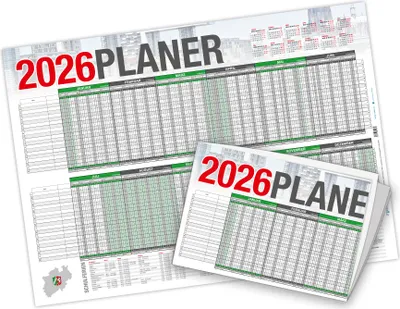 Produktbild von itenga Urlaubsplaner Projektplaner 2026 - NRW DIN A2 gefalzt