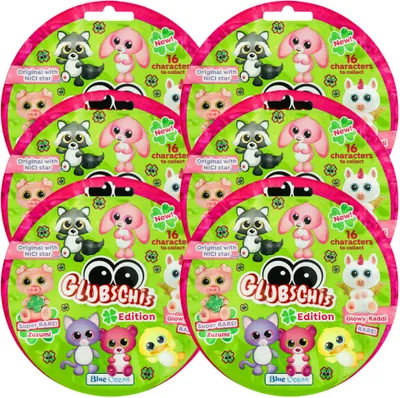 Produktbild von Blue Ocean Glubschis Sammelfiguren Glück Serie 3 - Glubschi Glitzer Figur - 6 Tüten