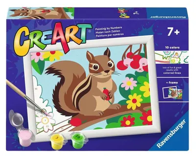 Obrázok produktu pre Ravensburger CreArt Maľovanie podľa čísiel – Veverica