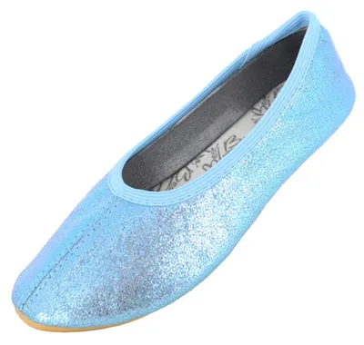 Produktbild von Beck Mädchen Basic Glitzer Gymnastikschuhe, Blau, 28 EU