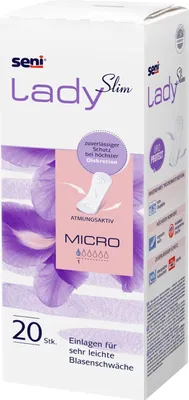Zdjęcie produktu dla Seni Lady Slim wkładki na nietrzymanie moczu micro 20 szt