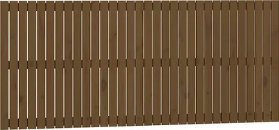 Imagen del producto de vidaXL Cabecero para pared, color miel, 204 x 3 x 90 cm, madera maciza de pino